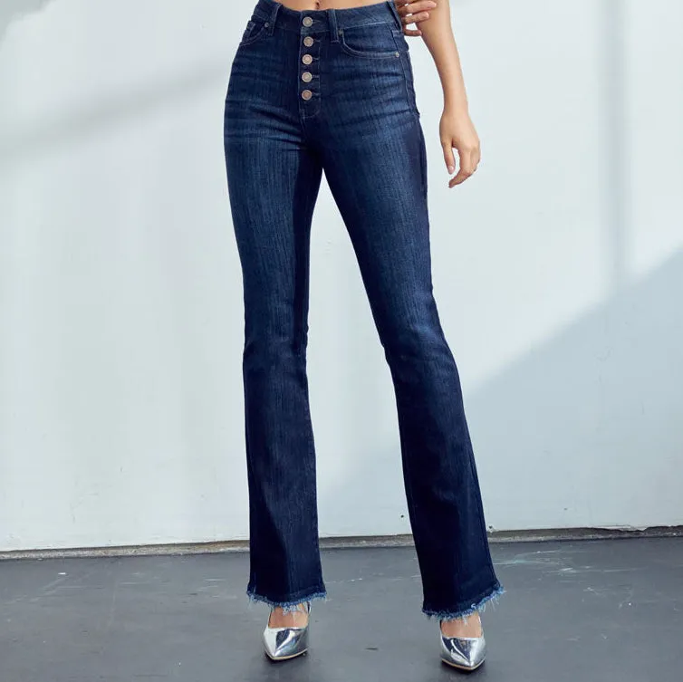KanCan Jean Boot Cut à Haute Taille