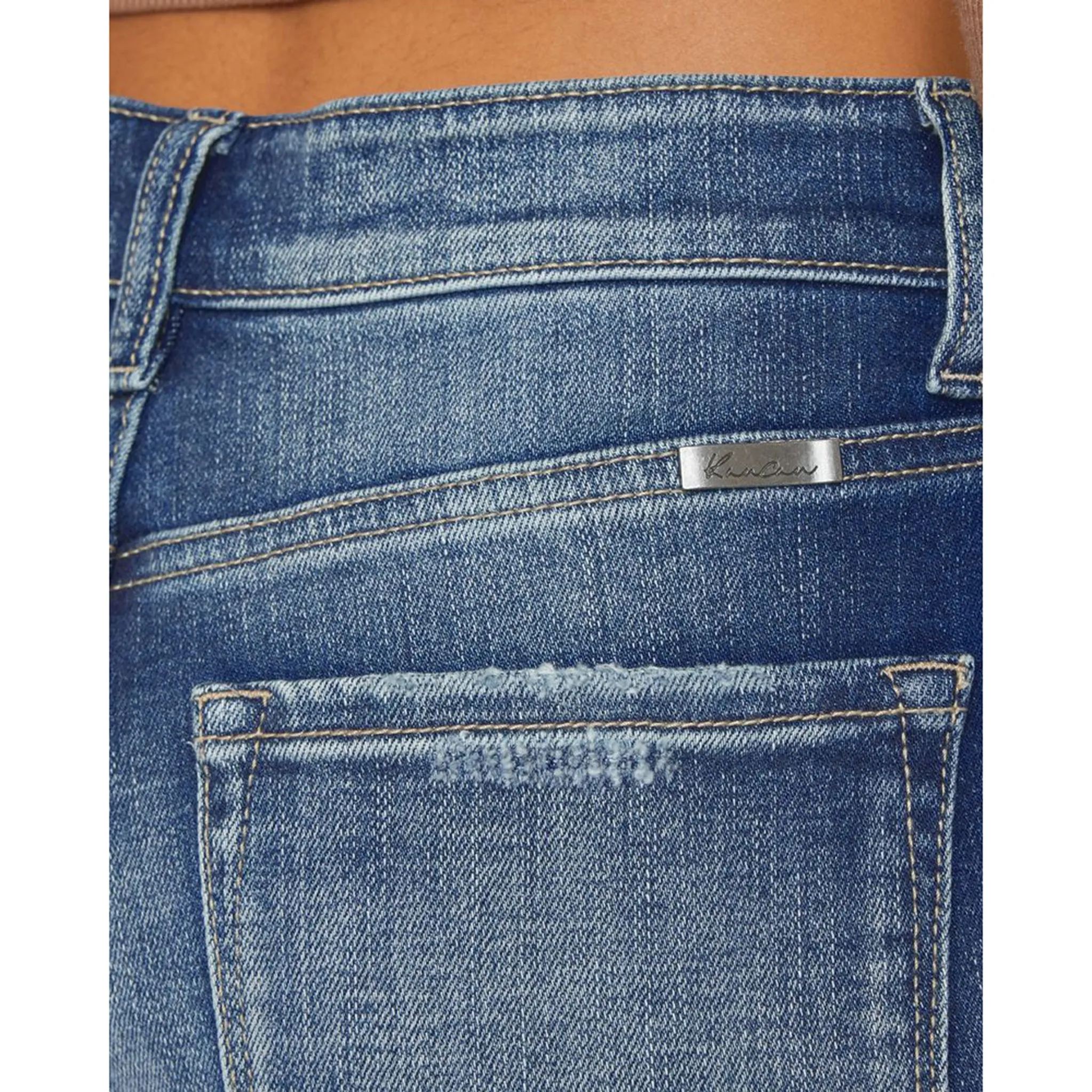 Jeans Boyfriend Effilé KanCan à Taille Moyenne