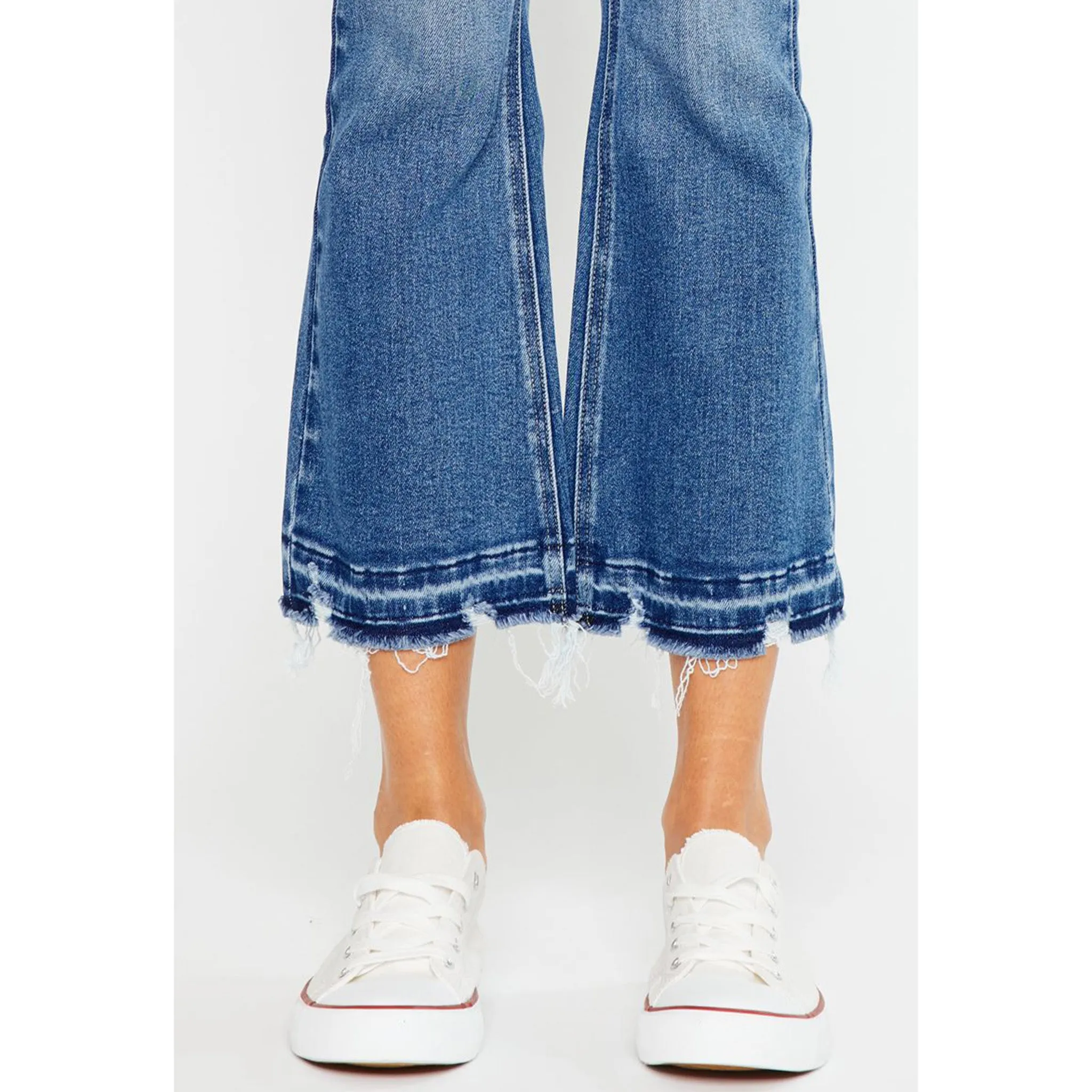 Jean taille haute court pour femme KanCan