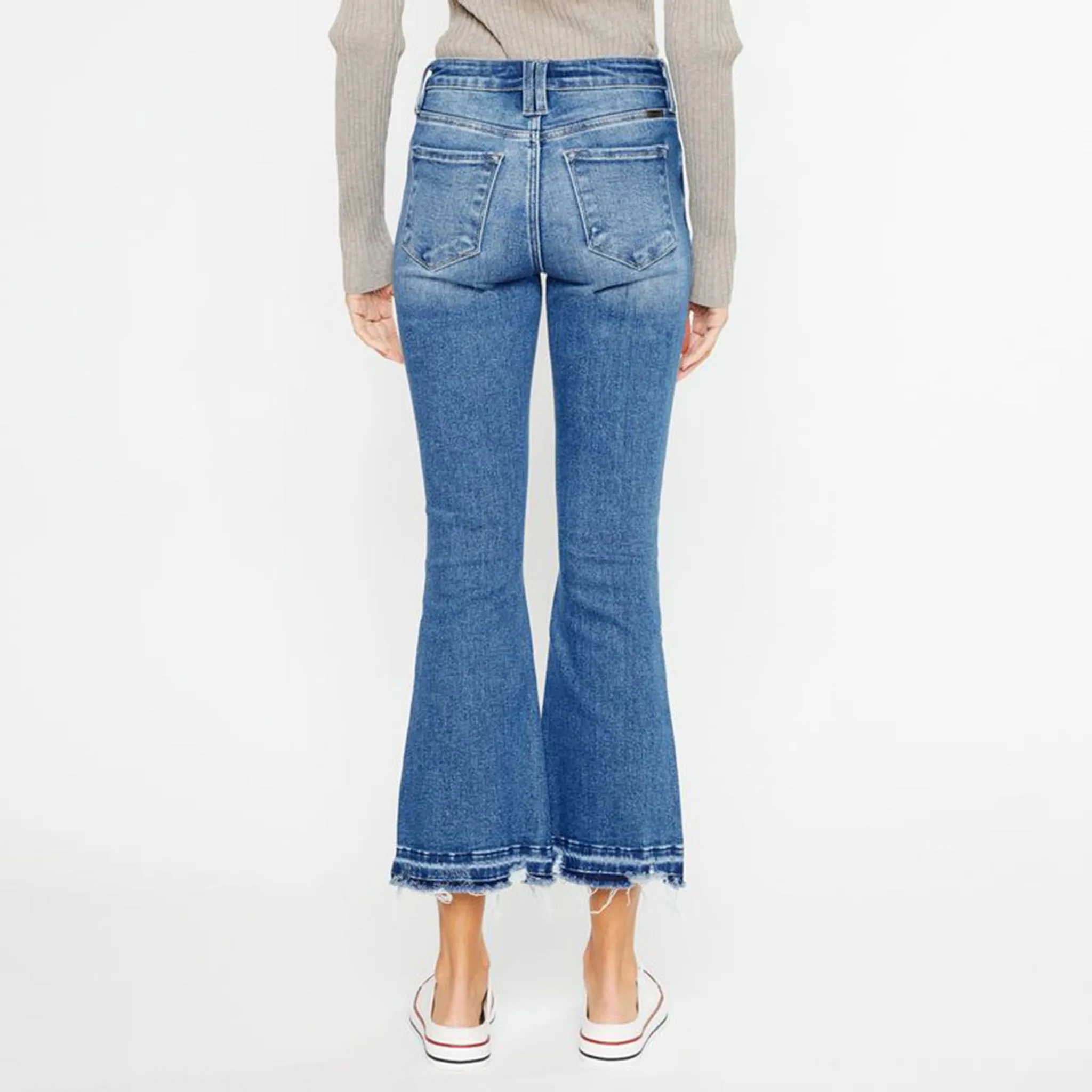 Jean taille haute court pour femme KanCan