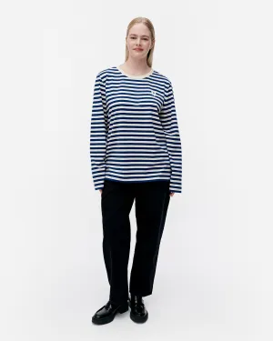 Kioski Tasaraita Unisex Unikko Long Sleeve Tee 71cm Clothing_Marimekko