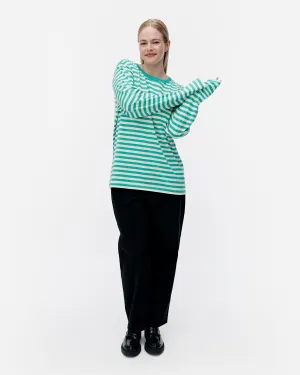 Kioski Tasaraita Unisex Unikko Long Sleeve Tee 71cm Clothing_Marimekko