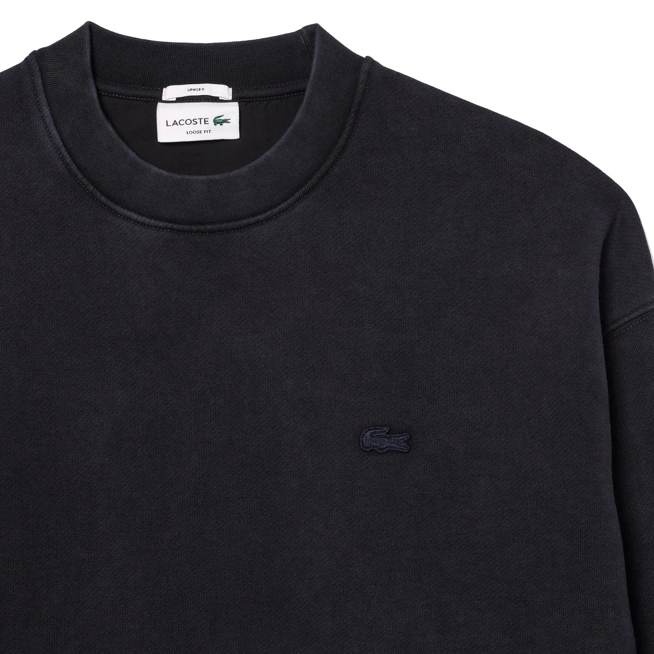 Lacoste Sweat-shirt à effet lavé coupe loose noir Vêtements Lacoste
