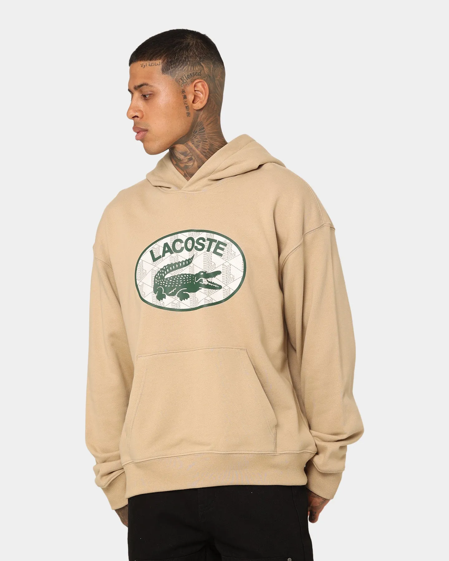 Pull à capuche Lacoste Monogram Logo Viennois