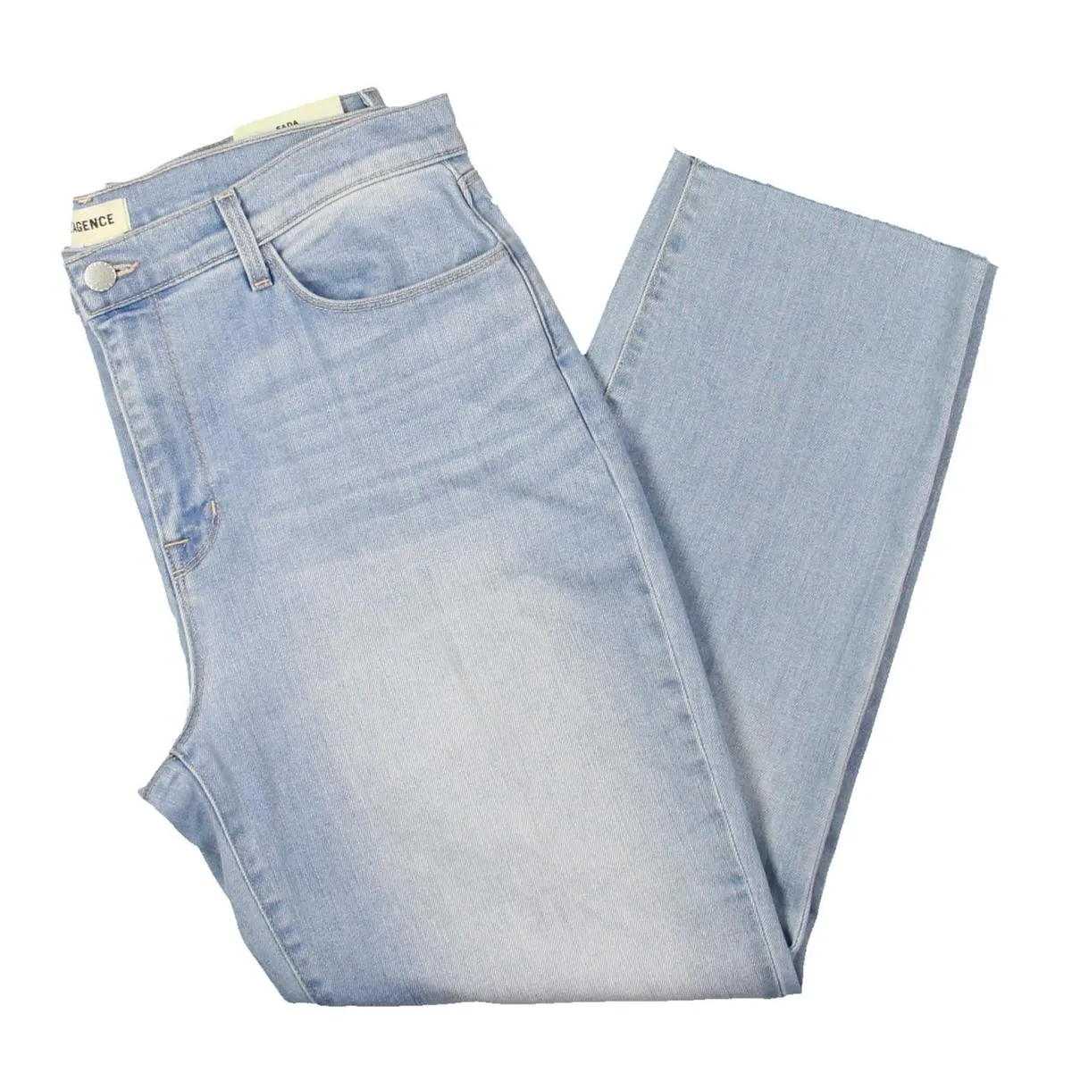 L'Agence Womens S Jean brut ourlet coupé