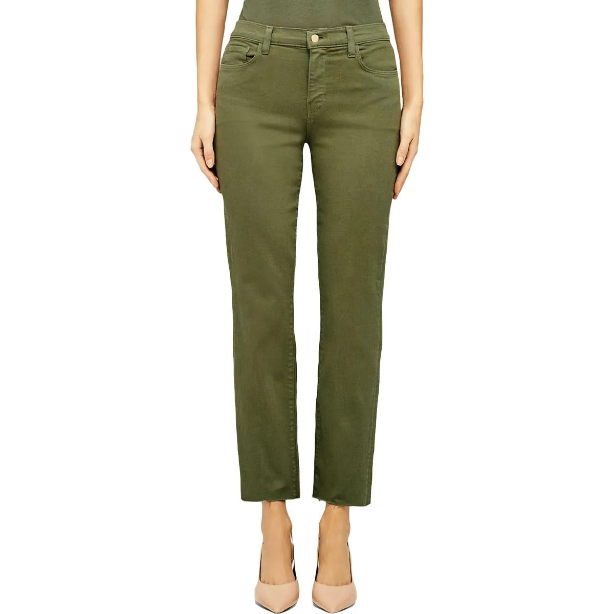 L'Agence Womens Sada Denim Jeans Slim à Haute Taille