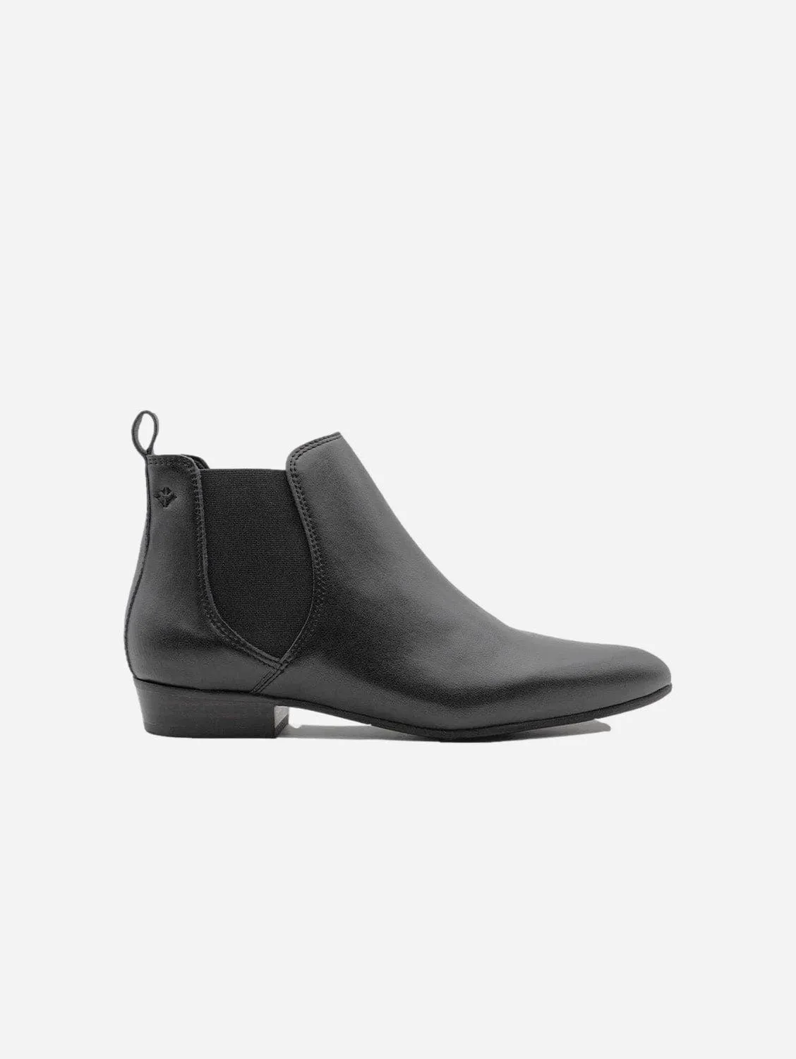 Bottes cheville vegan en similicuir raisin pour femmes Laika | Noir
