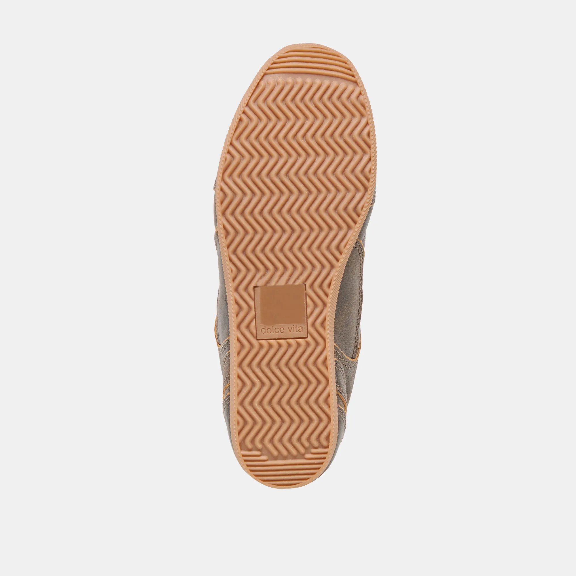 LAINI SNEAKERS CUIR BRUN DÉLABRÉ