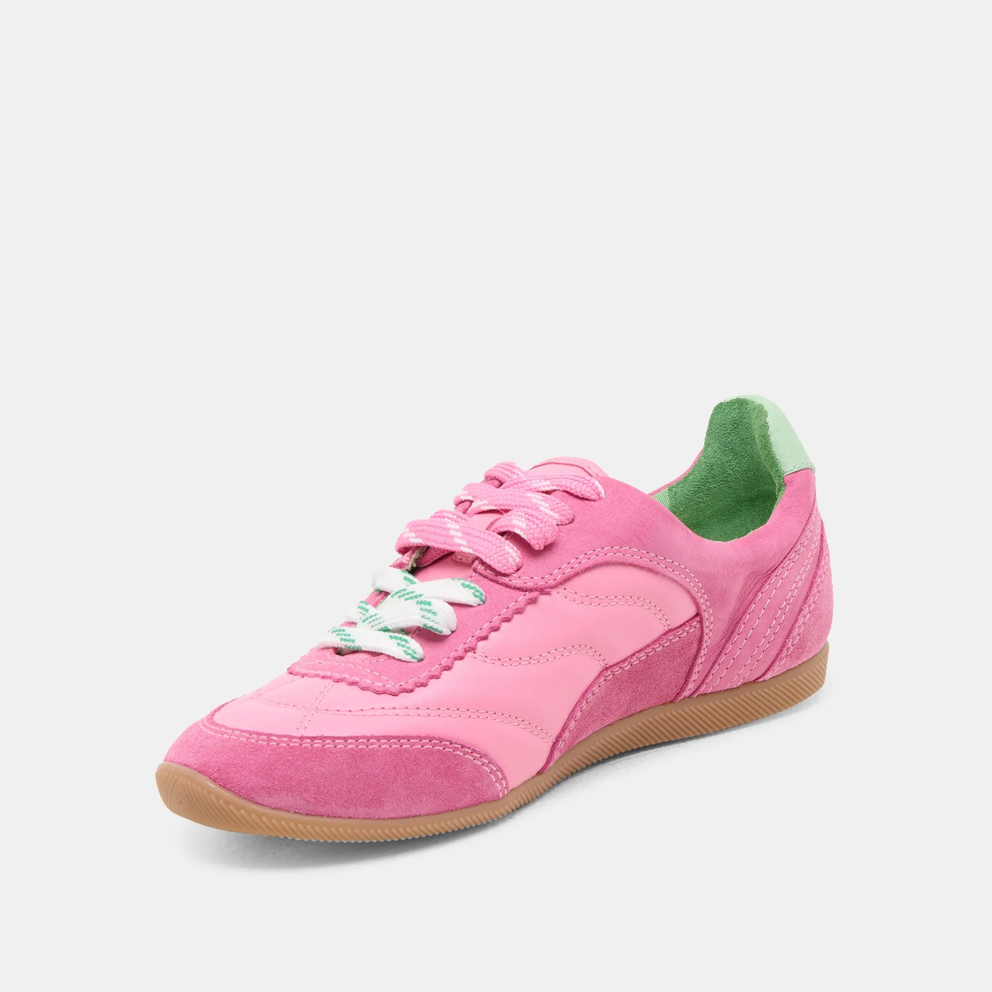 LAINI SNEAKERS ROSE MULTICOLORE EN CUIR