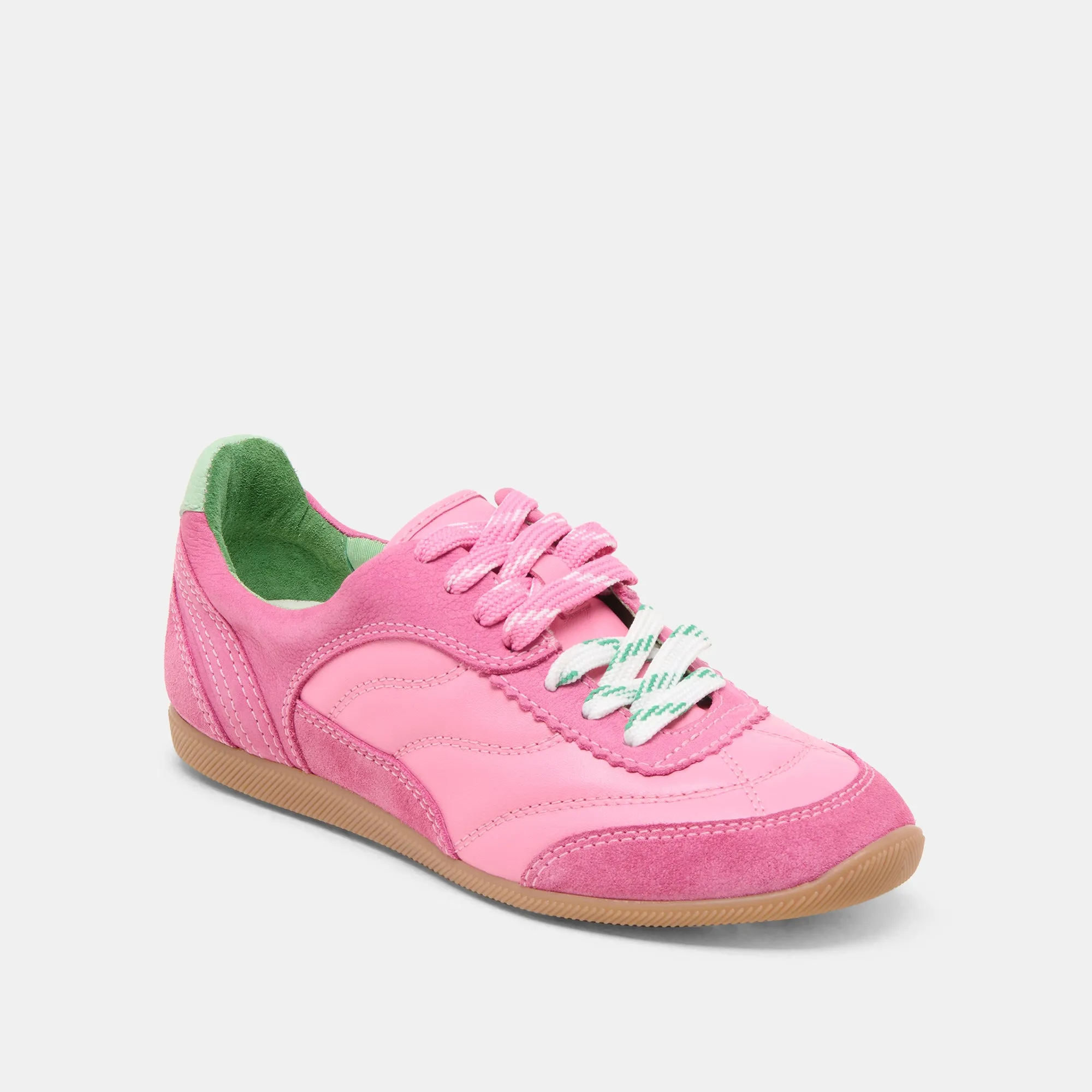 LAINI SNEAKERS ROSE MULTICOLORE EN CUIR