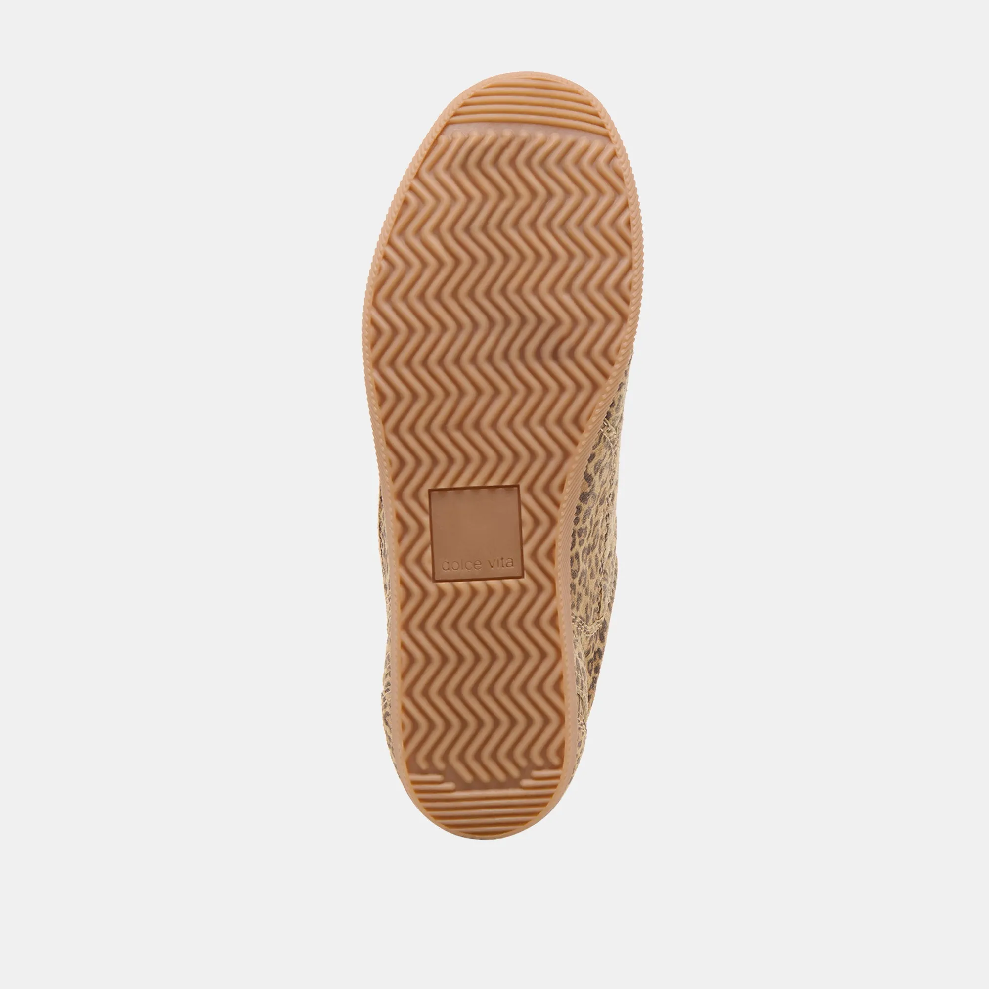 LAINI SNEAKERS TAN IMPRIMÉ LÉOPARD EN DAIM