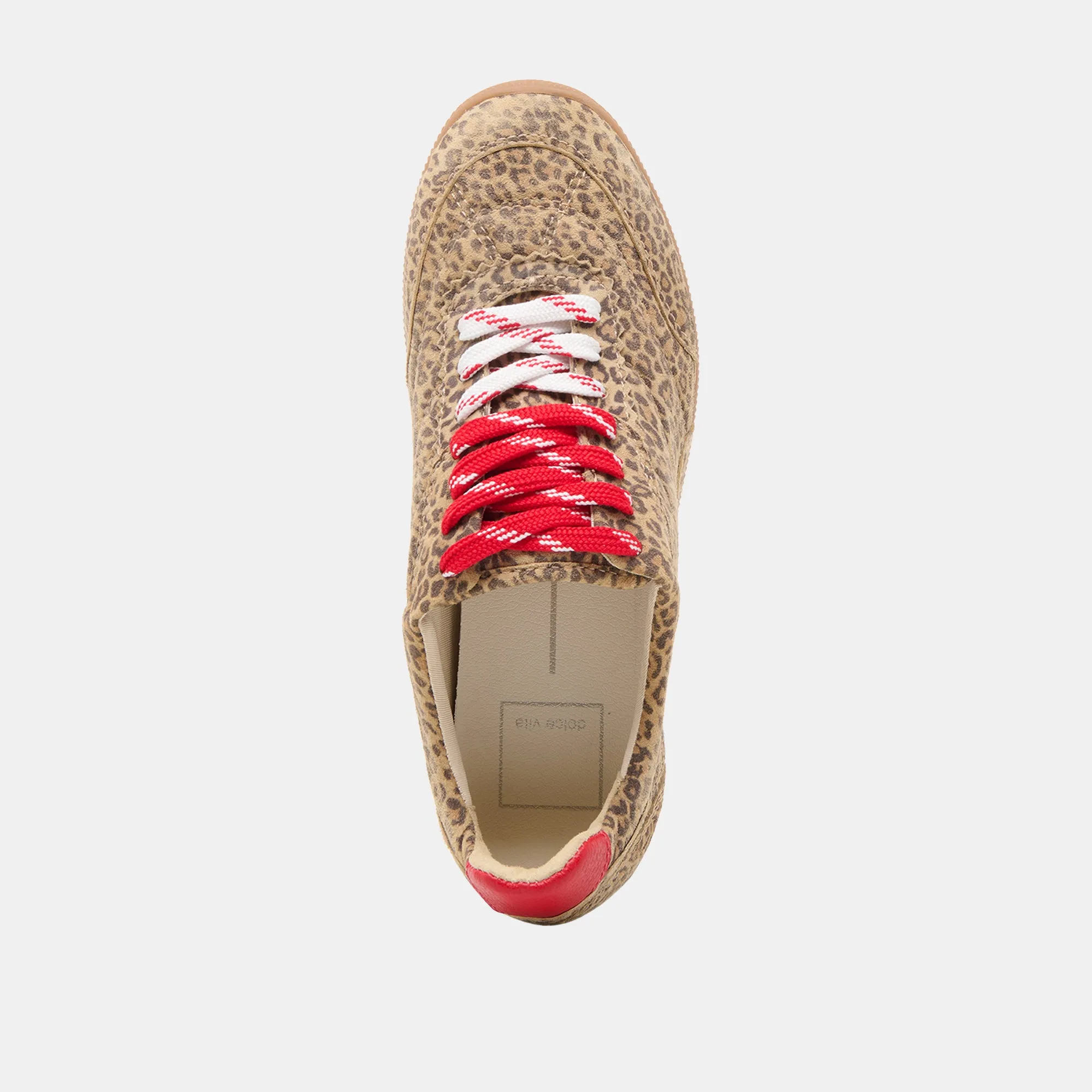 LAINI SNEAKERS TAN IMPRIMÉ LÉOPARD EN DAIM
