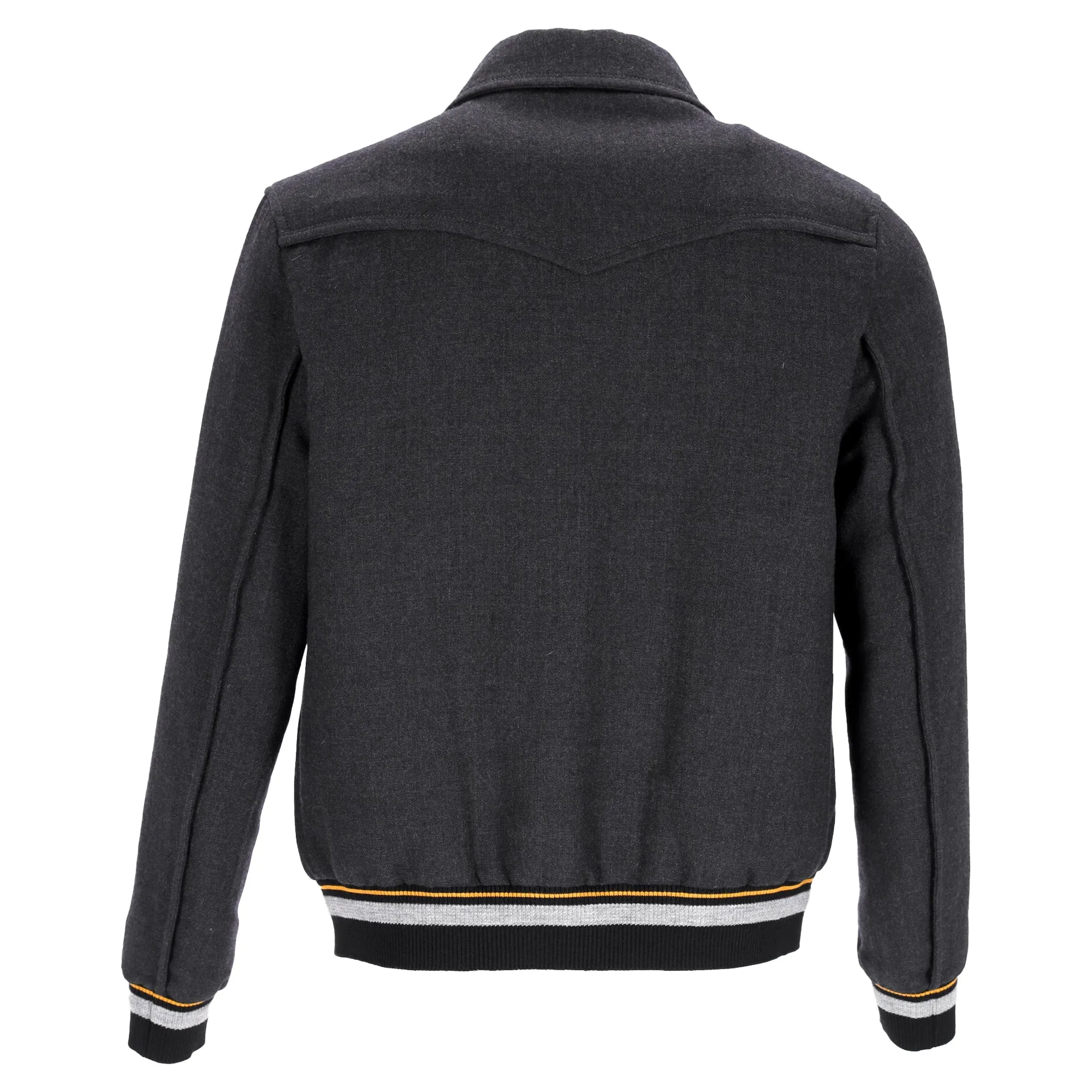 Veste bomber à zip Lanvin en laine grise