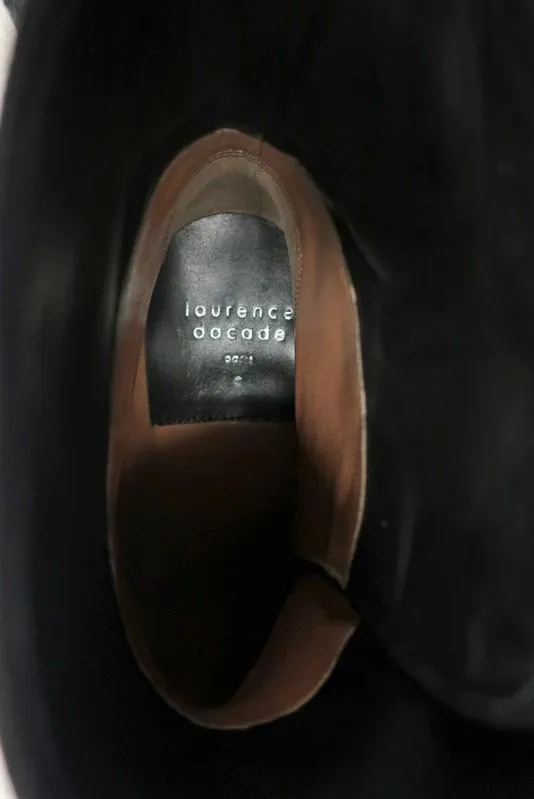 Bottes Laurence Dacade Babacar Sequin Noires Taille 38.5 à double boucle à talon moyen NEUVES