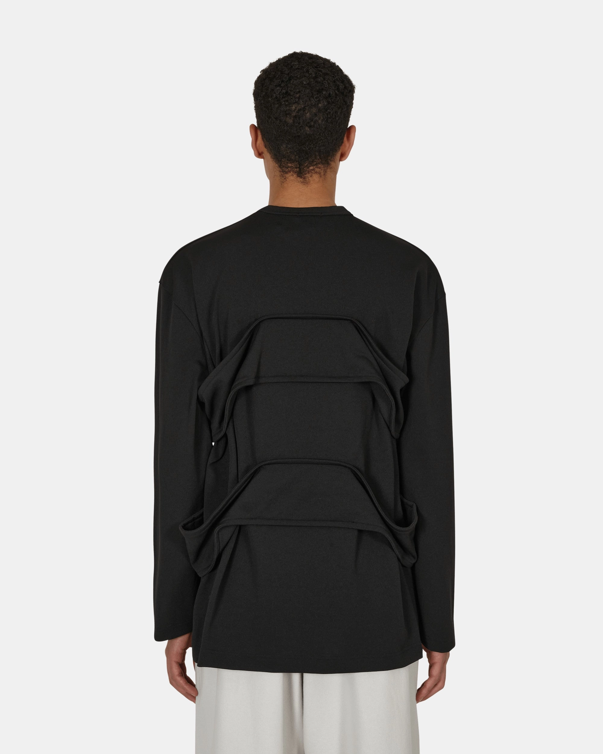 Layered Longsleeve T-Shirt Black