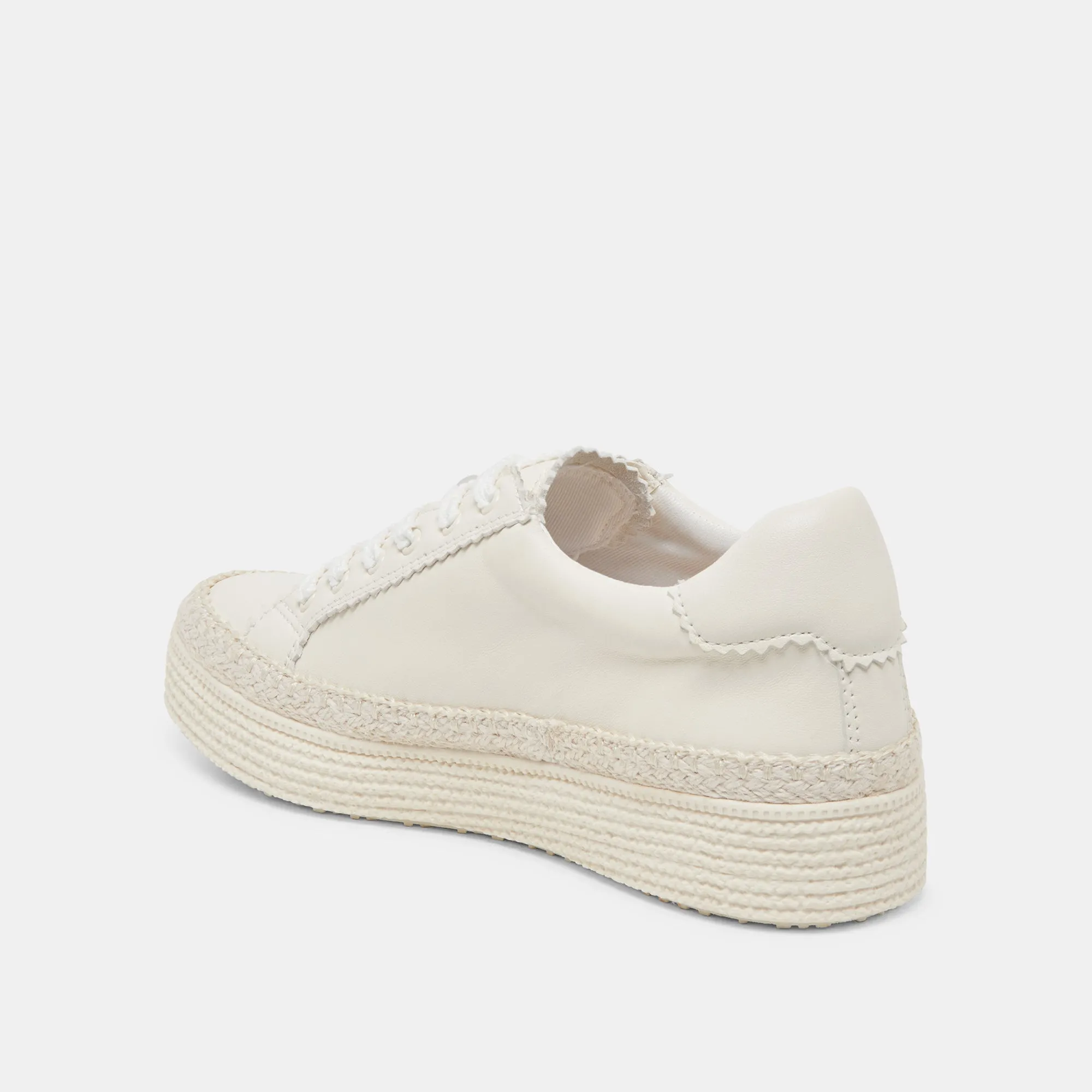 LENNIX SNEAKERS CUIR BLANC