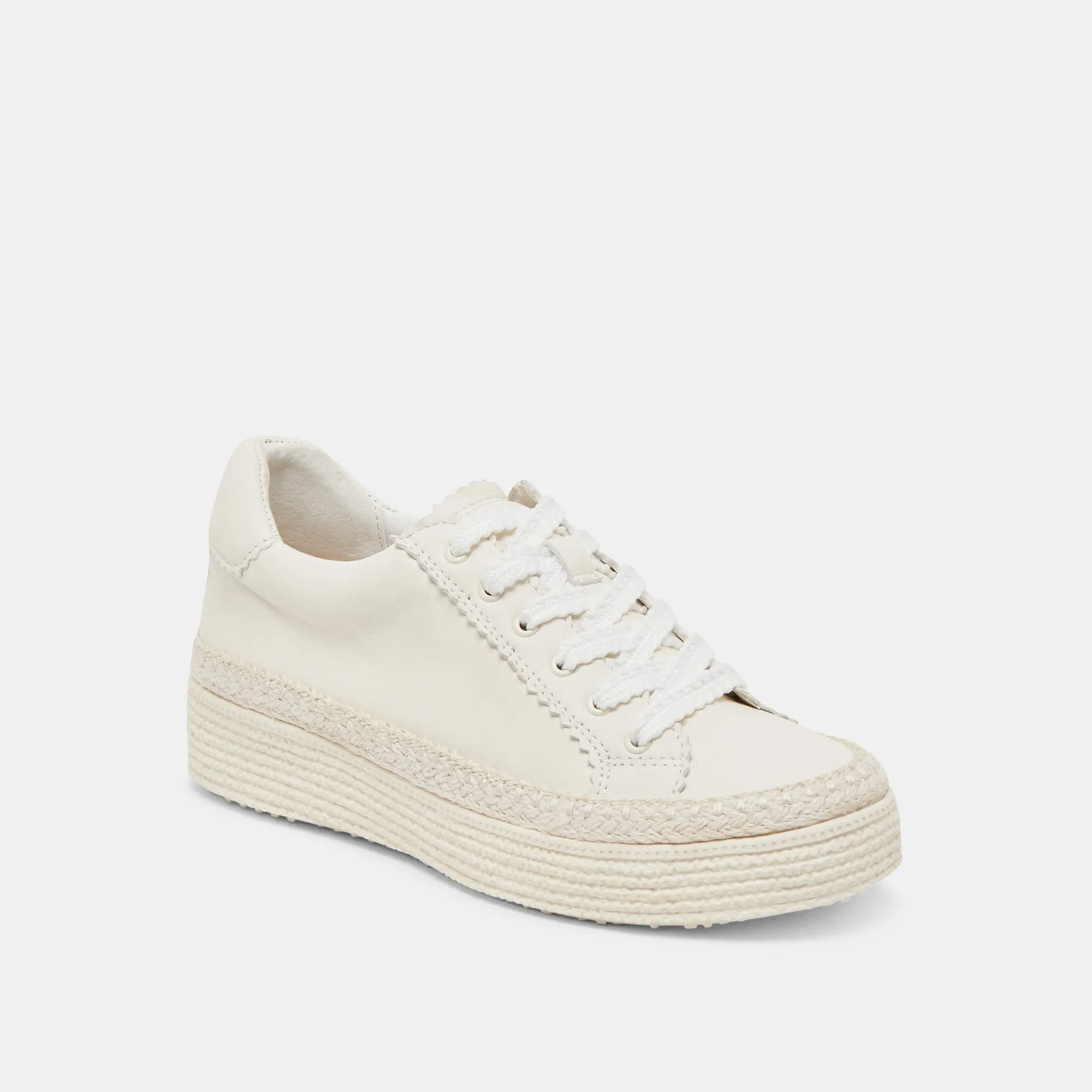 LENNIX SNEAKERS CUIR BLANC