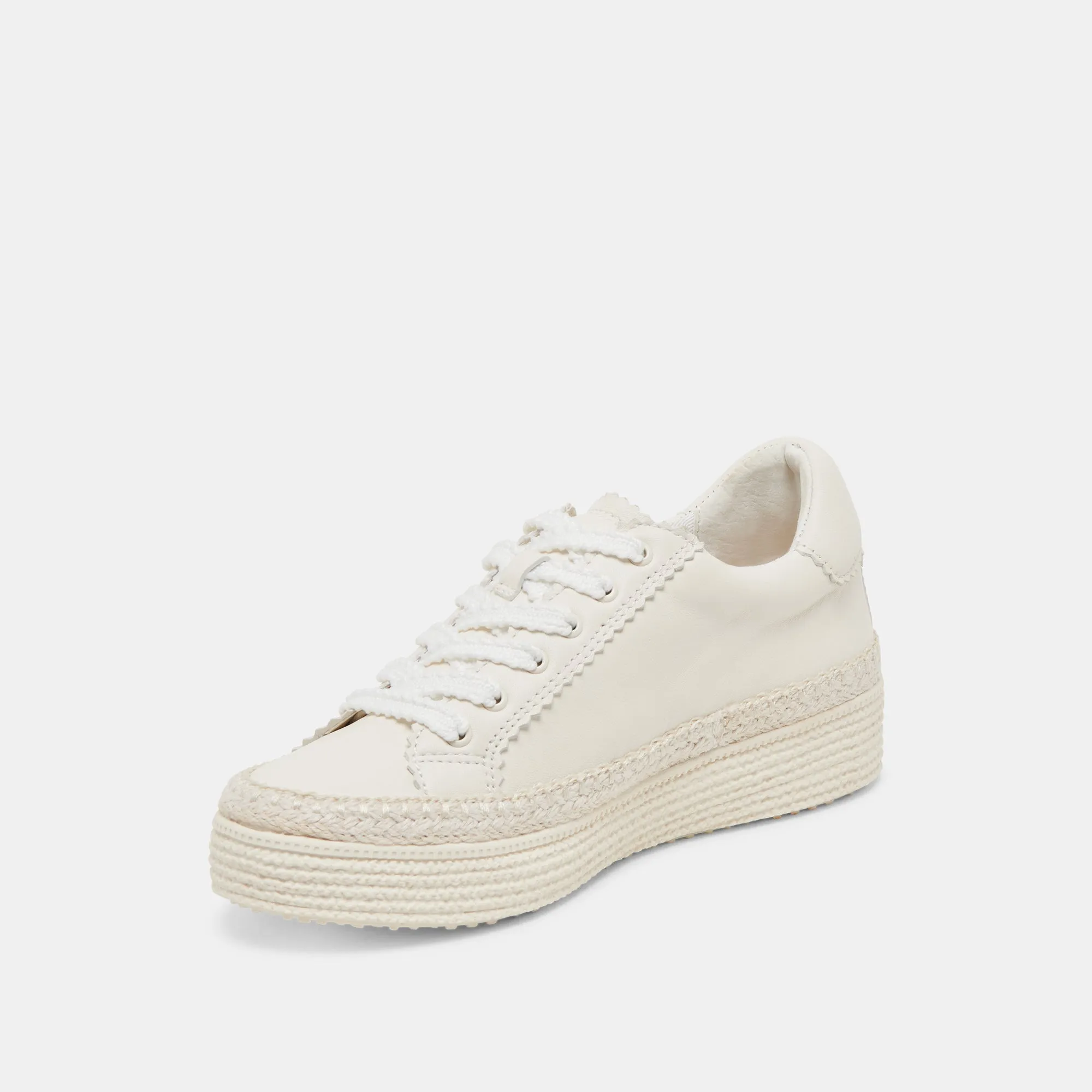 LENNIX SNEAKERS CUIR BLANC
