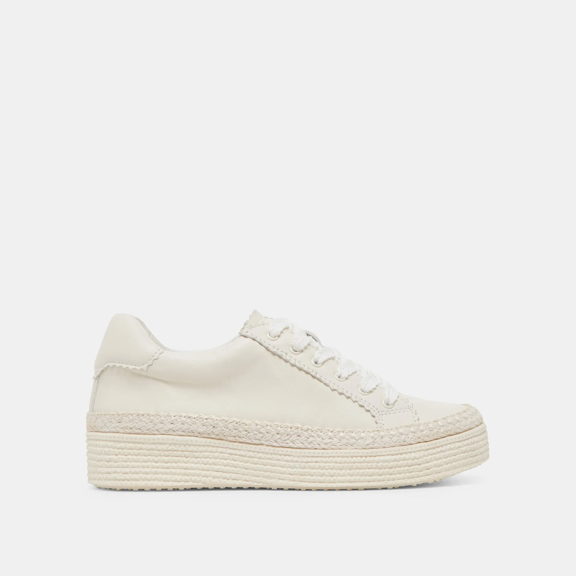 LENNIX SNEAKERS CUIR BLANC