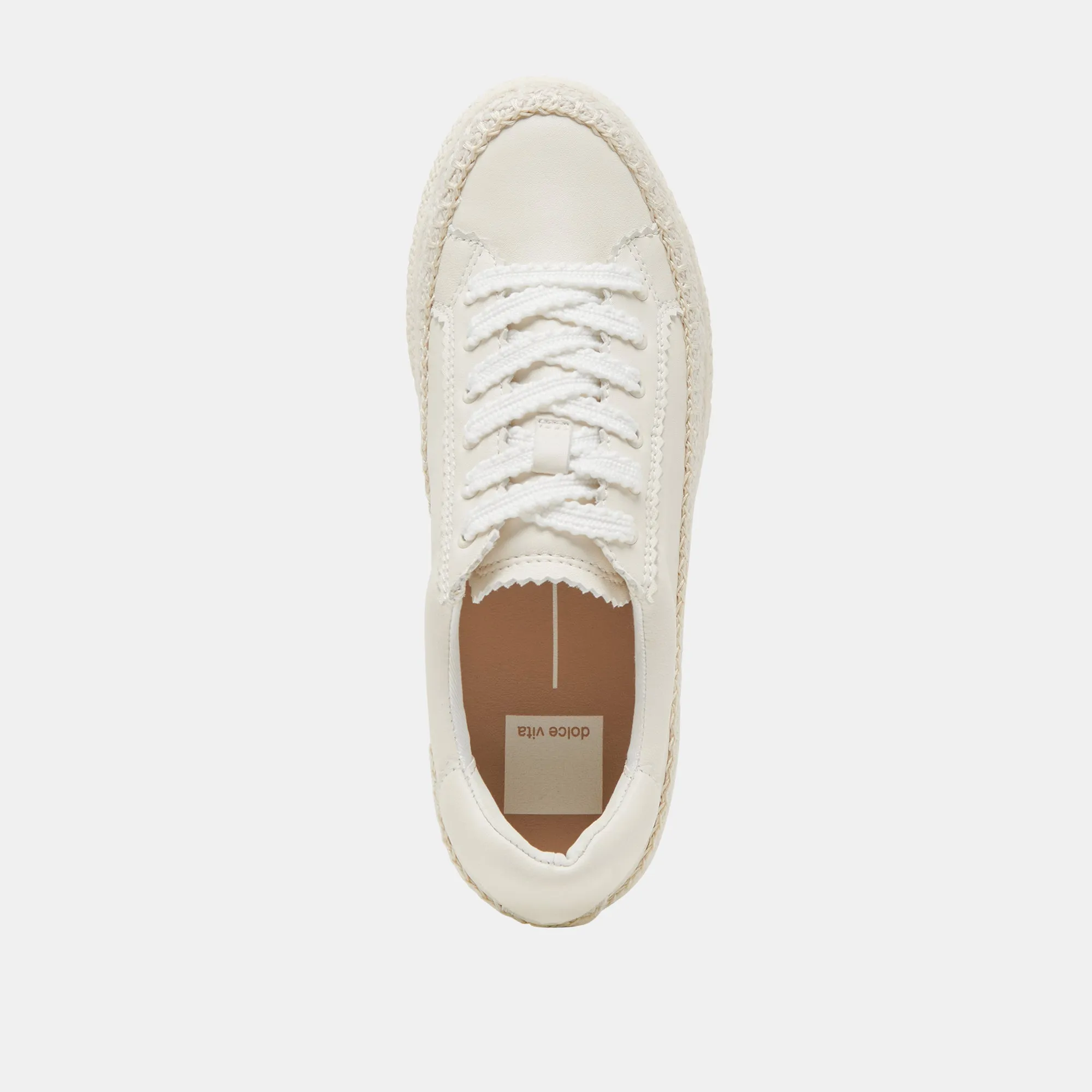 LENNIX SNEAKERS CUIR BLANC