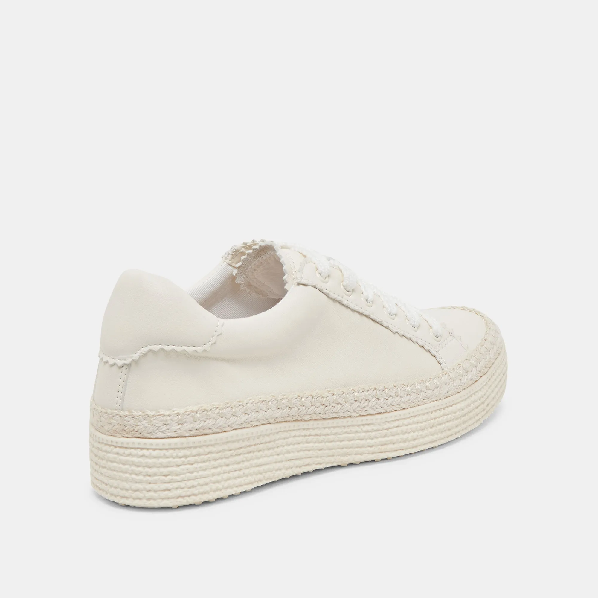 LENNIX SNEAKERS CUIR BLANC