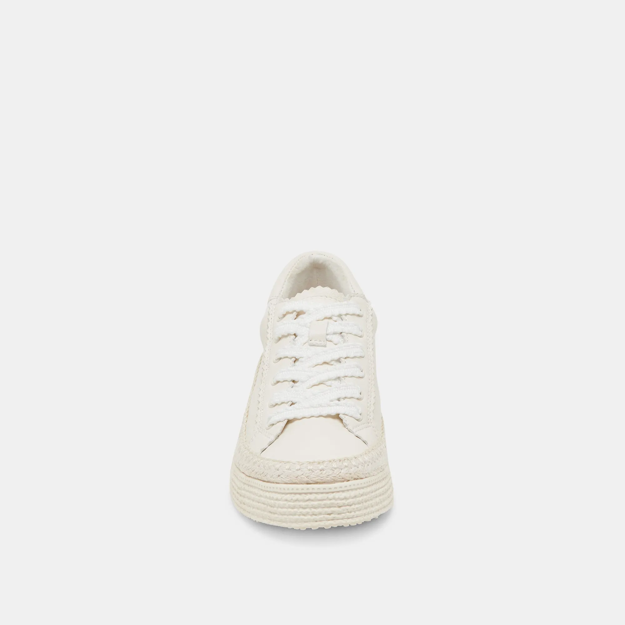 LENNIX SNEAKERS CUIR BLANC