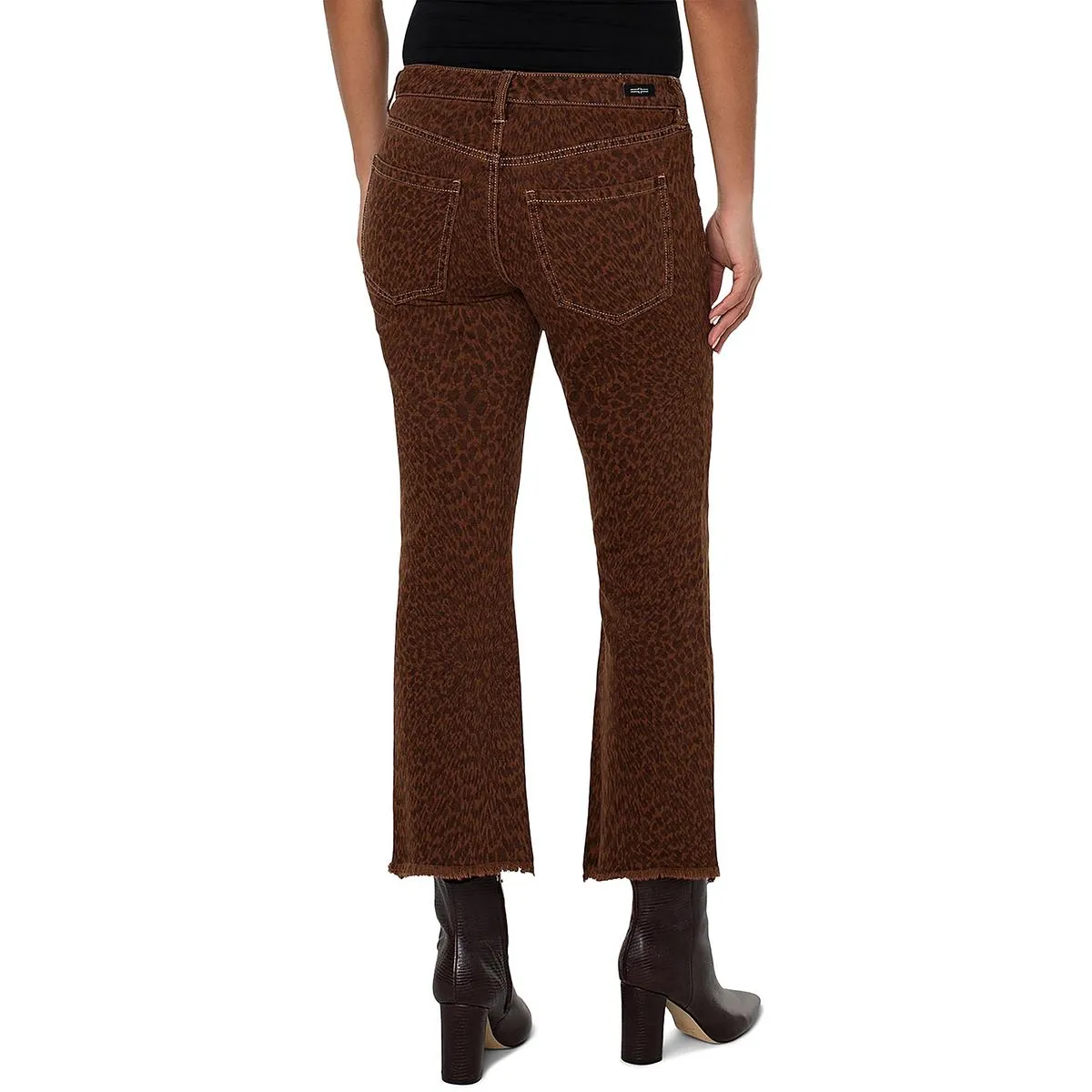 Jeans Flares Femme Liverpool Imprimé Animal Court