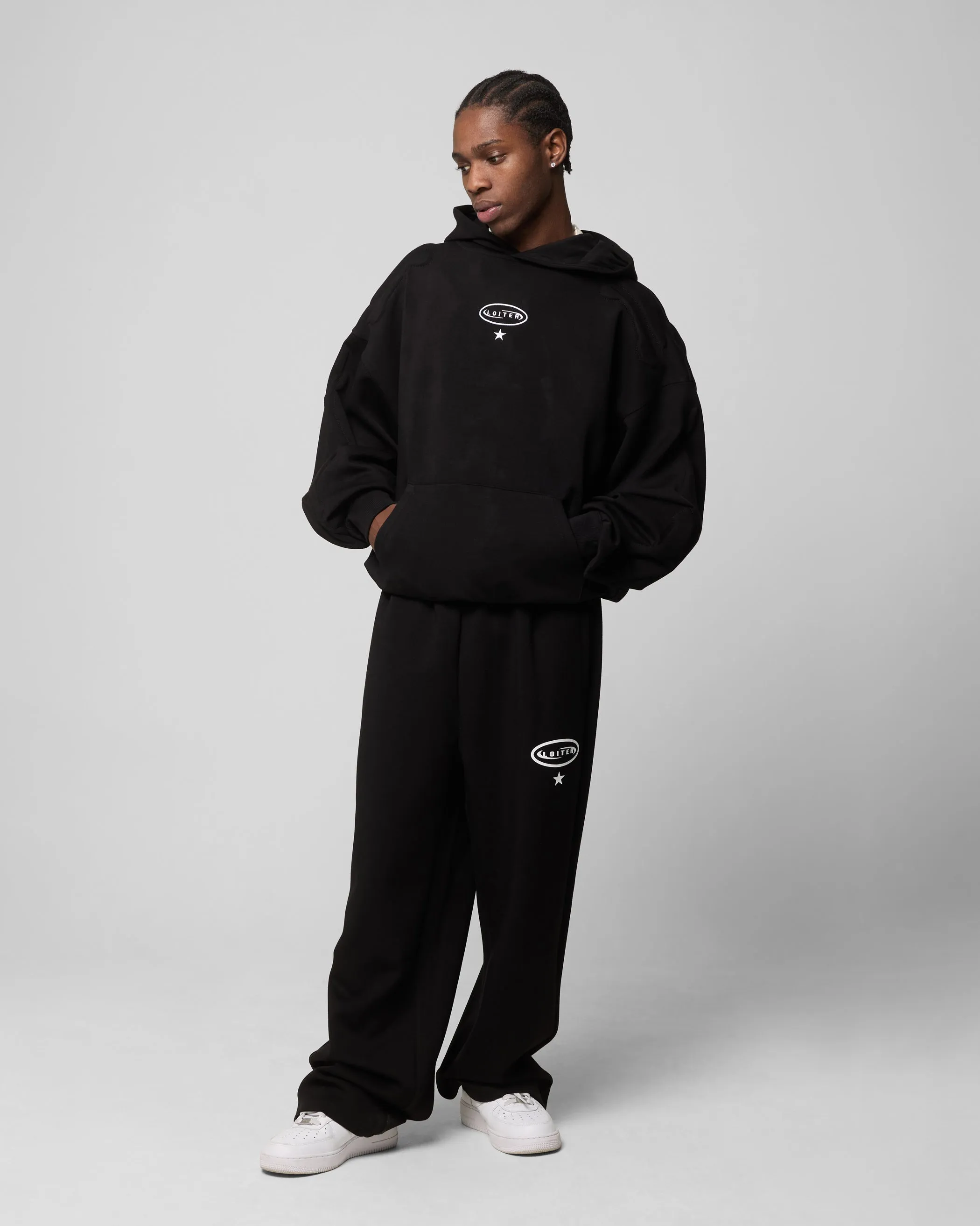 Loiter Sandevistan Sweat à capuche noir