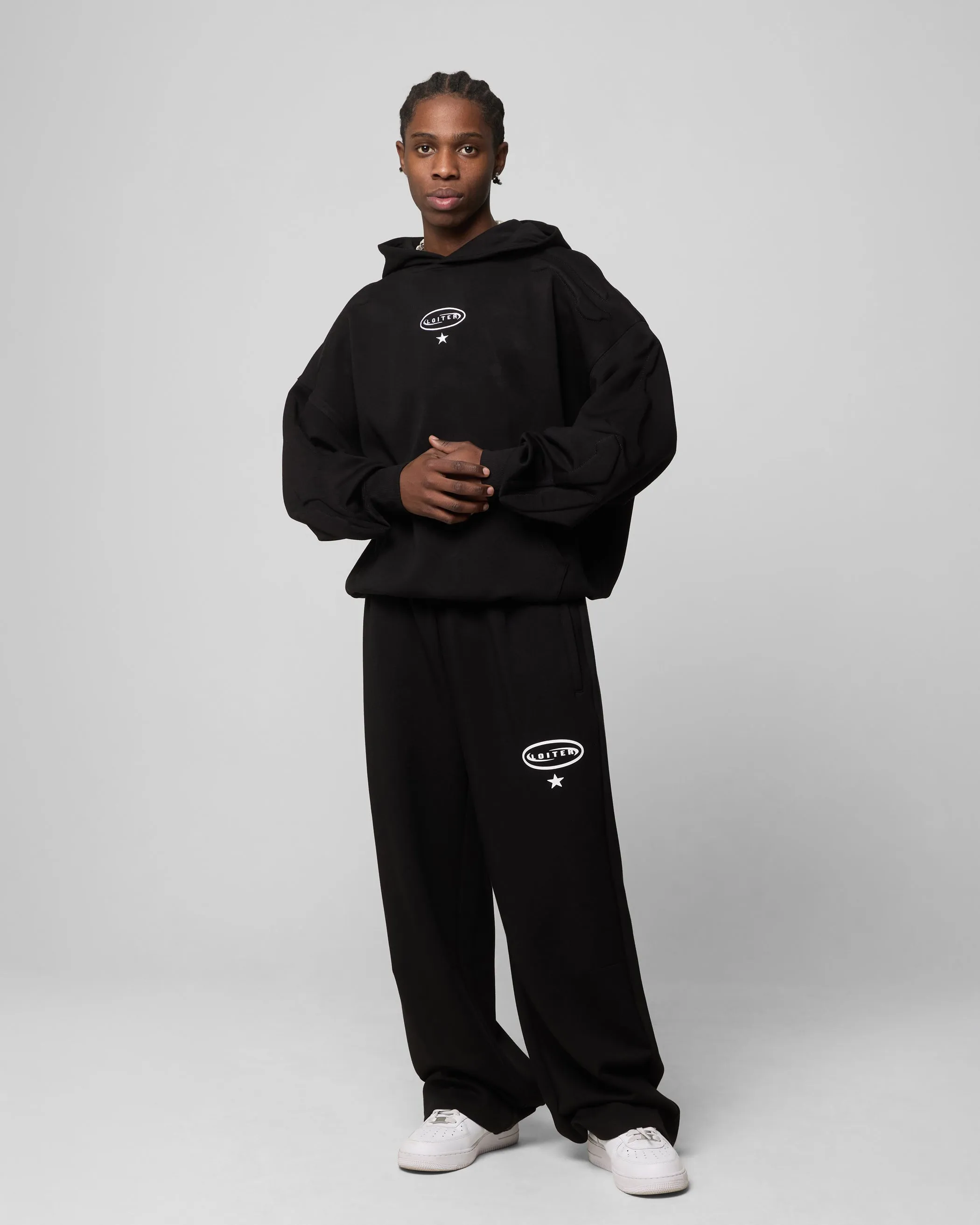 Loiter Sandevistan Sweat à capuche noir