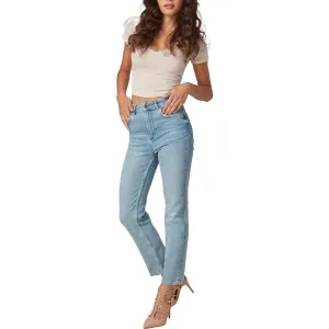 Lola Womens Denver Pocket Denim Straight Leg Jeans