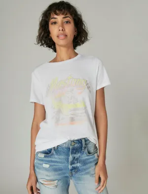 Lucky Brand Mustang Classic Crew Bright White Lucky Brand