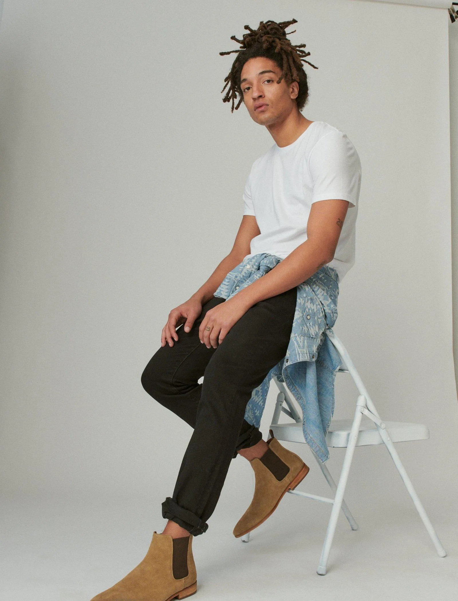 Lucky Brand Venice Burnout Crew Blanc Brillant Lucky Brand
