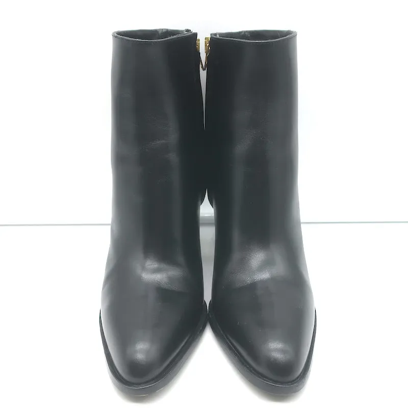 Bottes chelsea Marni à talon découpé en cuir noir taille 38