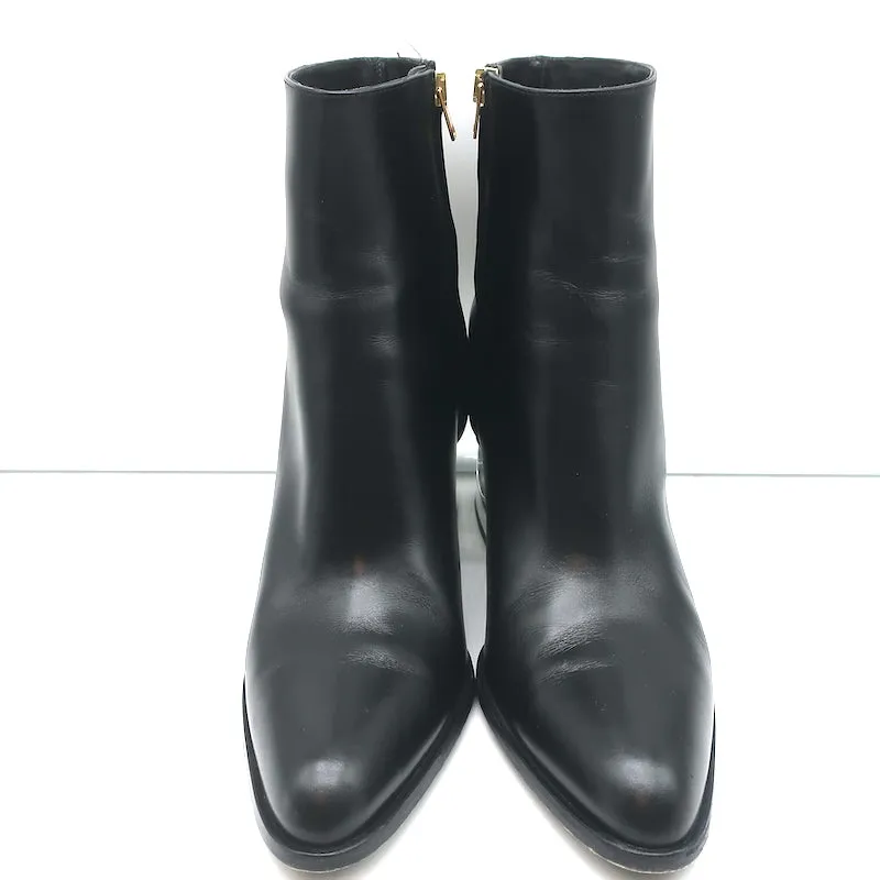 Bottes chelsea Marni à talon découpé en cuir noir taille 41