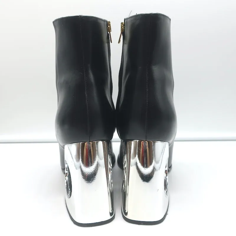 Bottes chelsea Marni à talon découpé en cuir noir taille 41