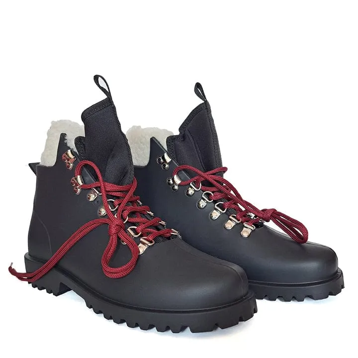 Bottes de montagne unisexes véganes Maxime en EVA | Noir