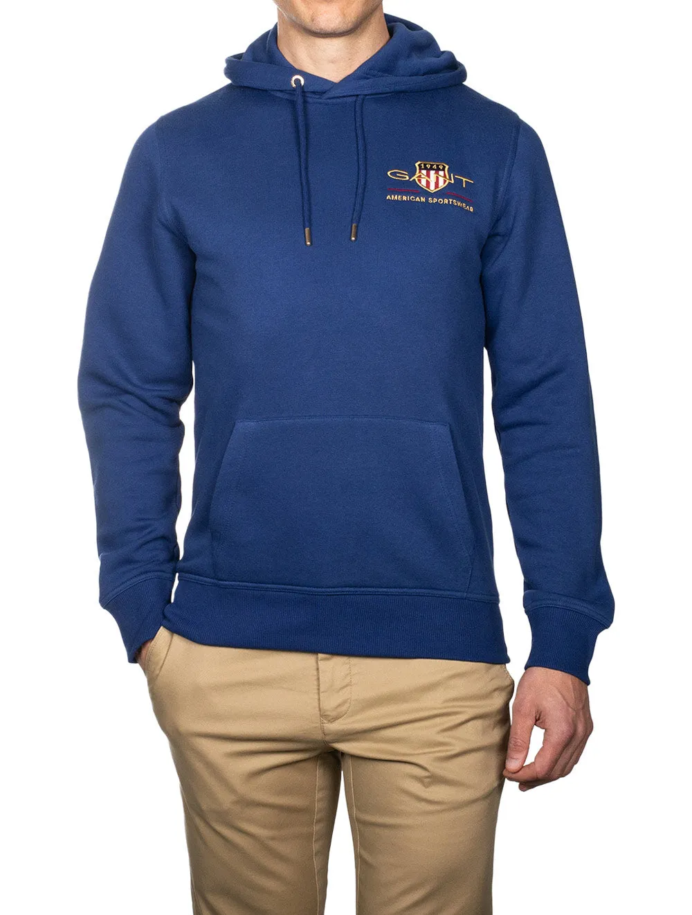 Pull à capuche Medium Archive Shield Bleu profond