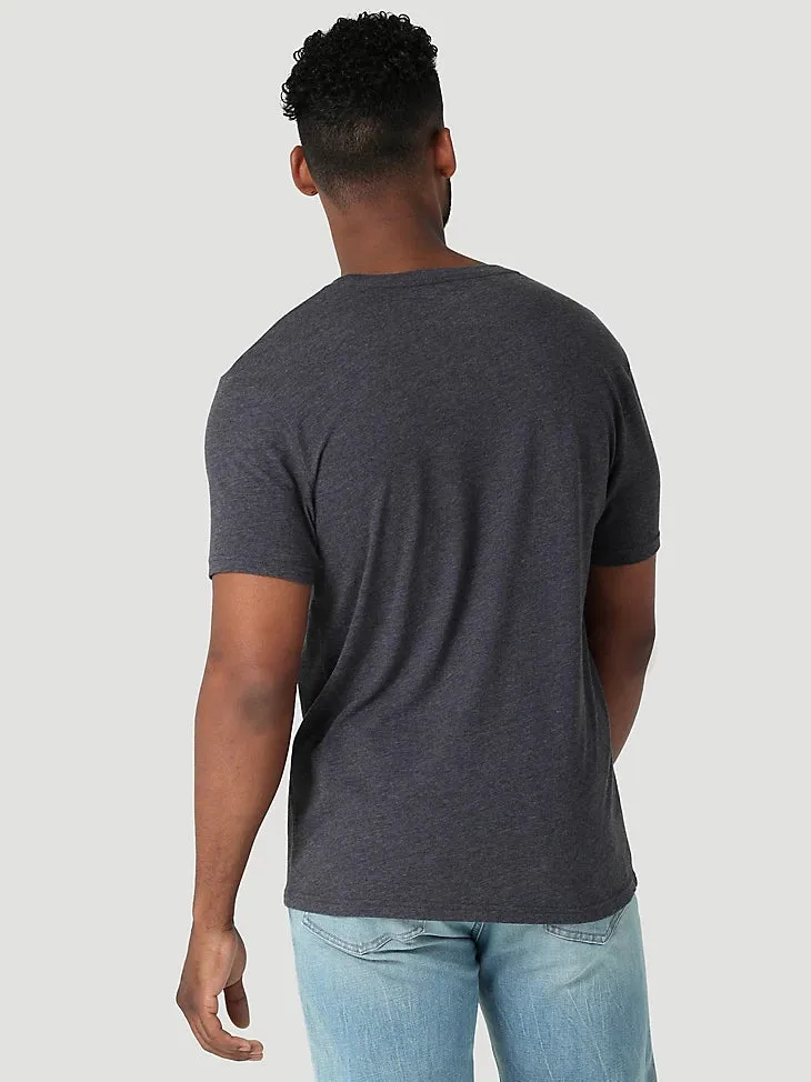 T-shirt Wrangler All American Tradition pour homme en charbon chiné - Vêtements Wrangler