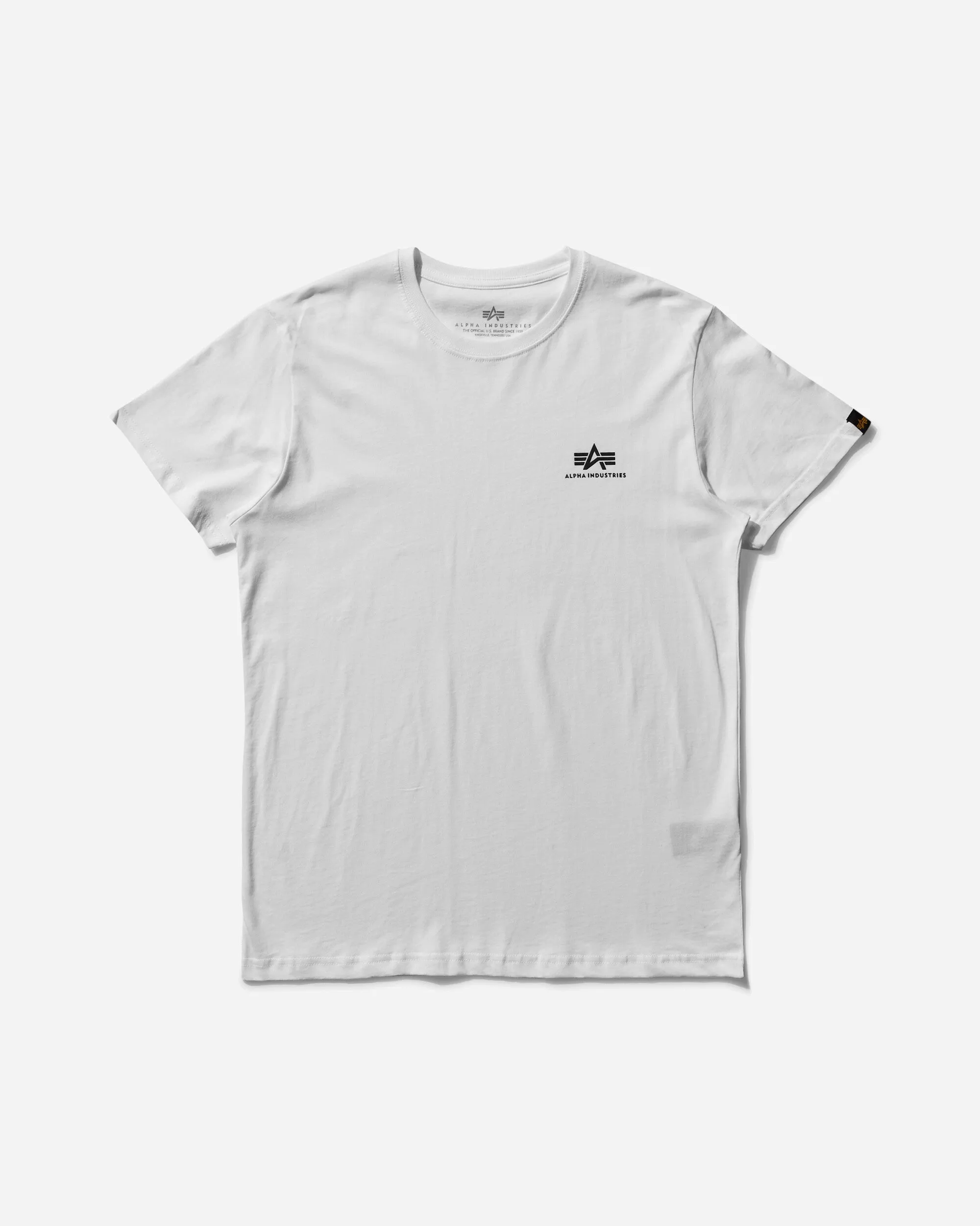 T-shirt basique homme petit logo blanc