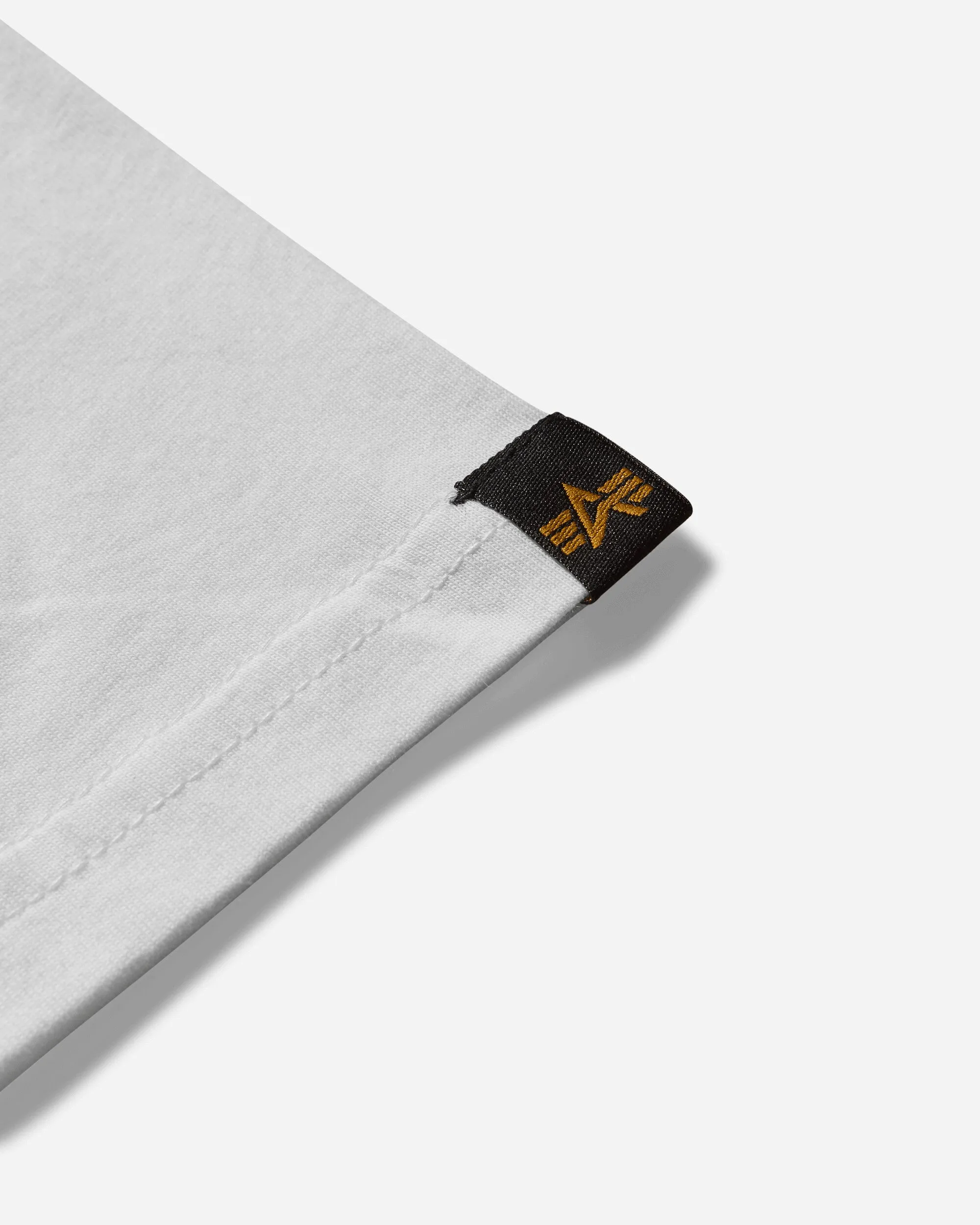 T-shirt basique homme petit logo blanc