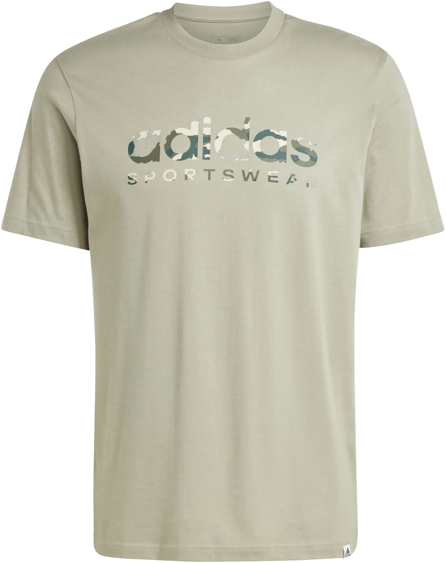 T-shirt graphique linéaire camouflage pour hommes