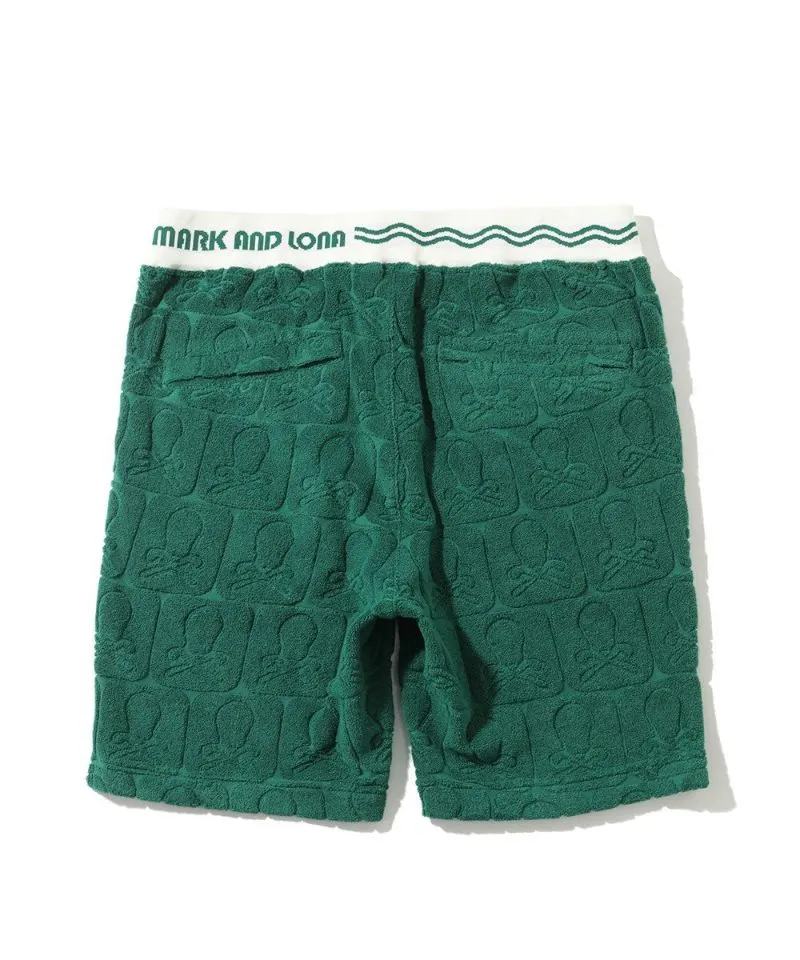 Short en velours vert pour homme