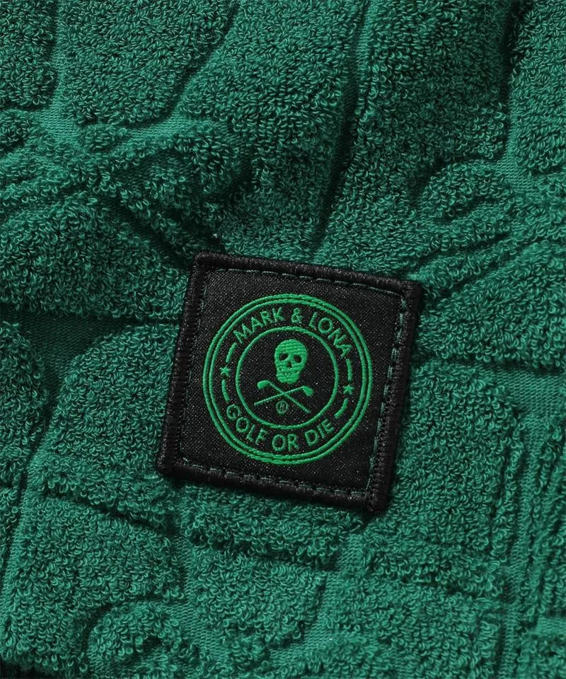 Short en velours vert pour homme