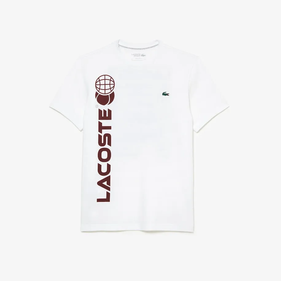 T-shirt Lacoste Tennis Homme x Daniil Medvedev Coupe Regular Blanc
