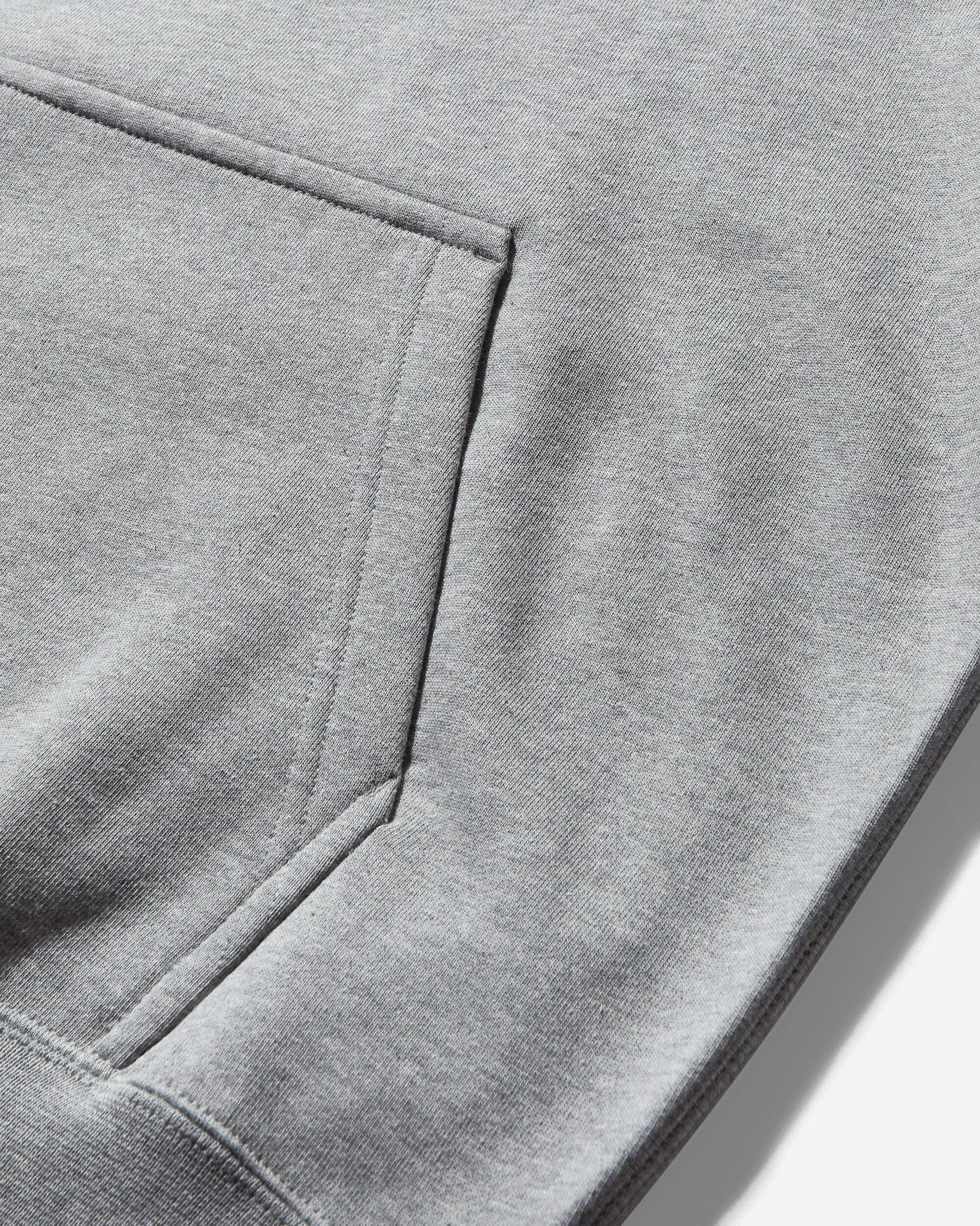 Pull à capuche Swoosh pour homme en gris foncé chiné