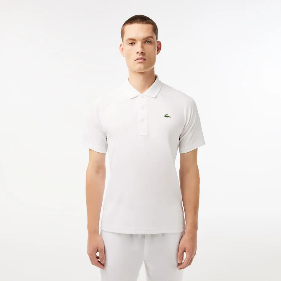 Polo Sport Homme Respirant Résistant à l'Abrasion Blanc