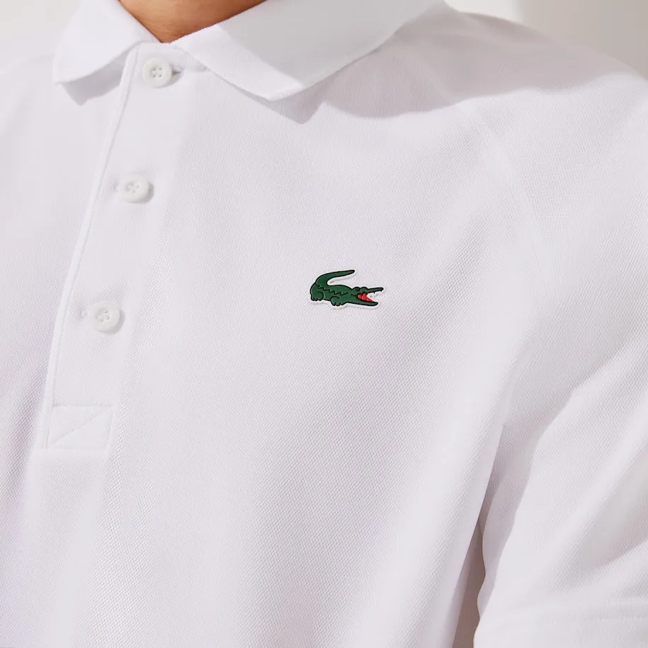 Polo Sport Homme Respirant Résistant à l'Abrasion Blanc