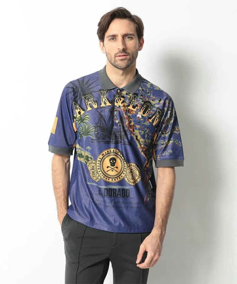 Polo Homme Stand & Deliver Bleu