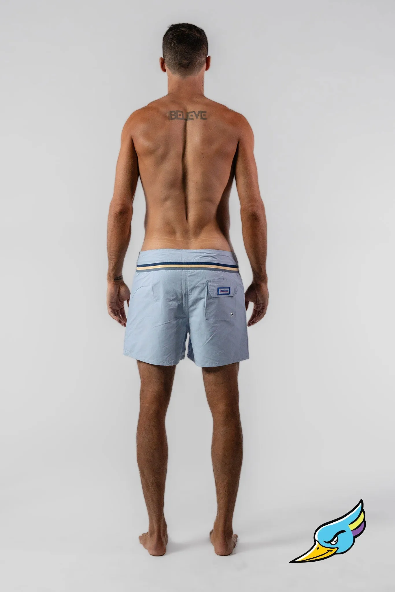 SHORT DE BAIN HOMME BLEU CLAIR