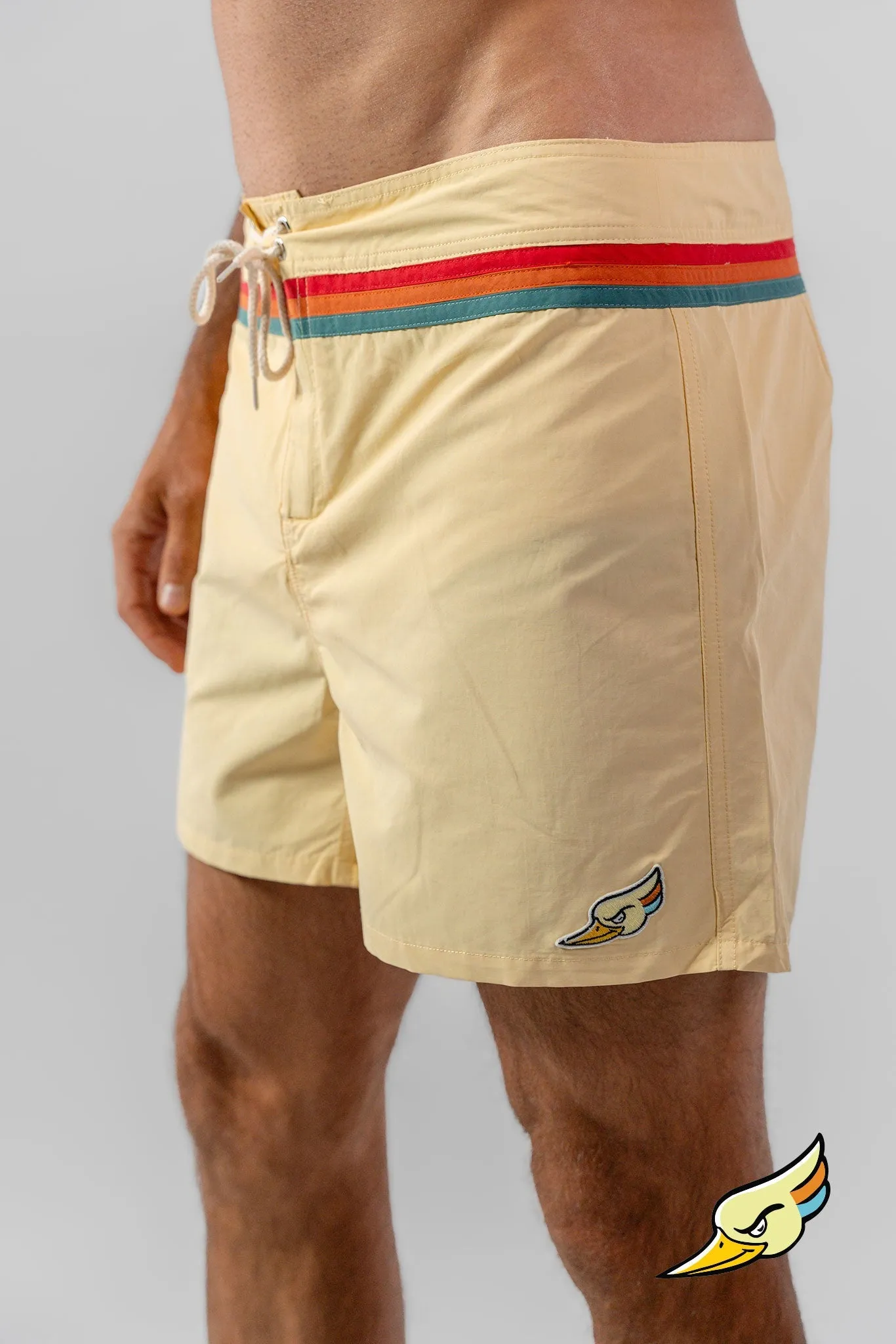 SHORT DE BAIN HOMME JAUNE